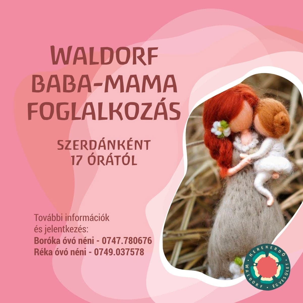 Waldorf Baba-Mama Foglalkozás plakát